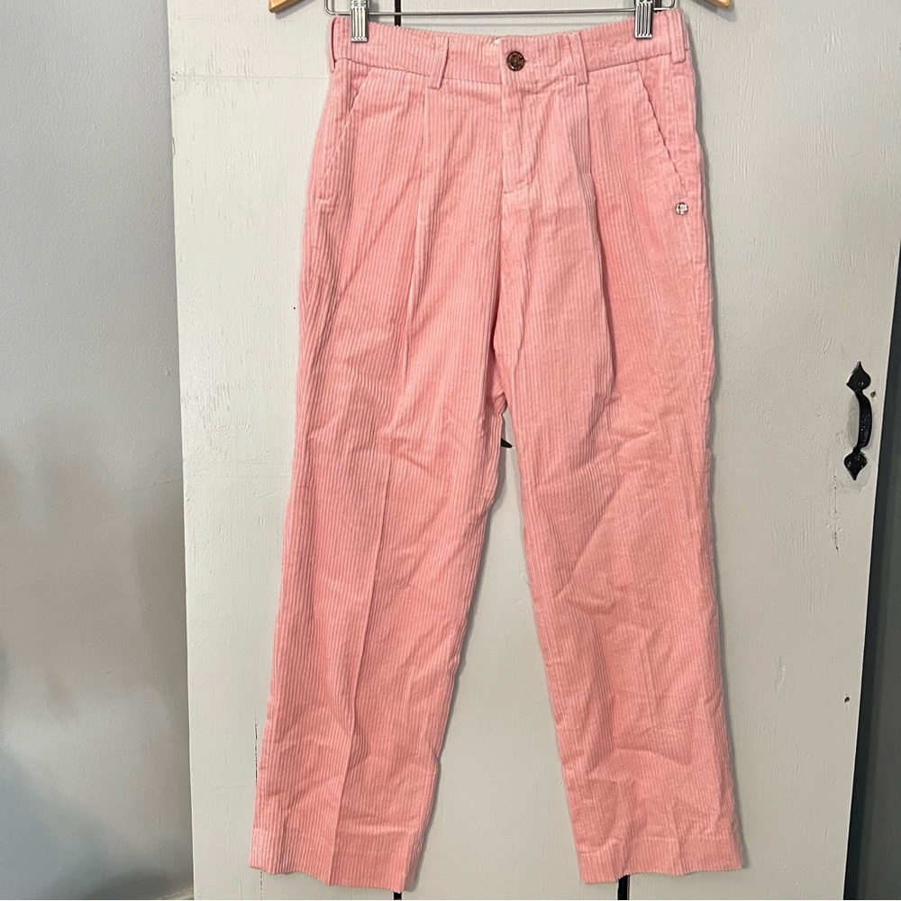 Scotch & Soda Pink Corduroy Kids Casual Pants wide leg